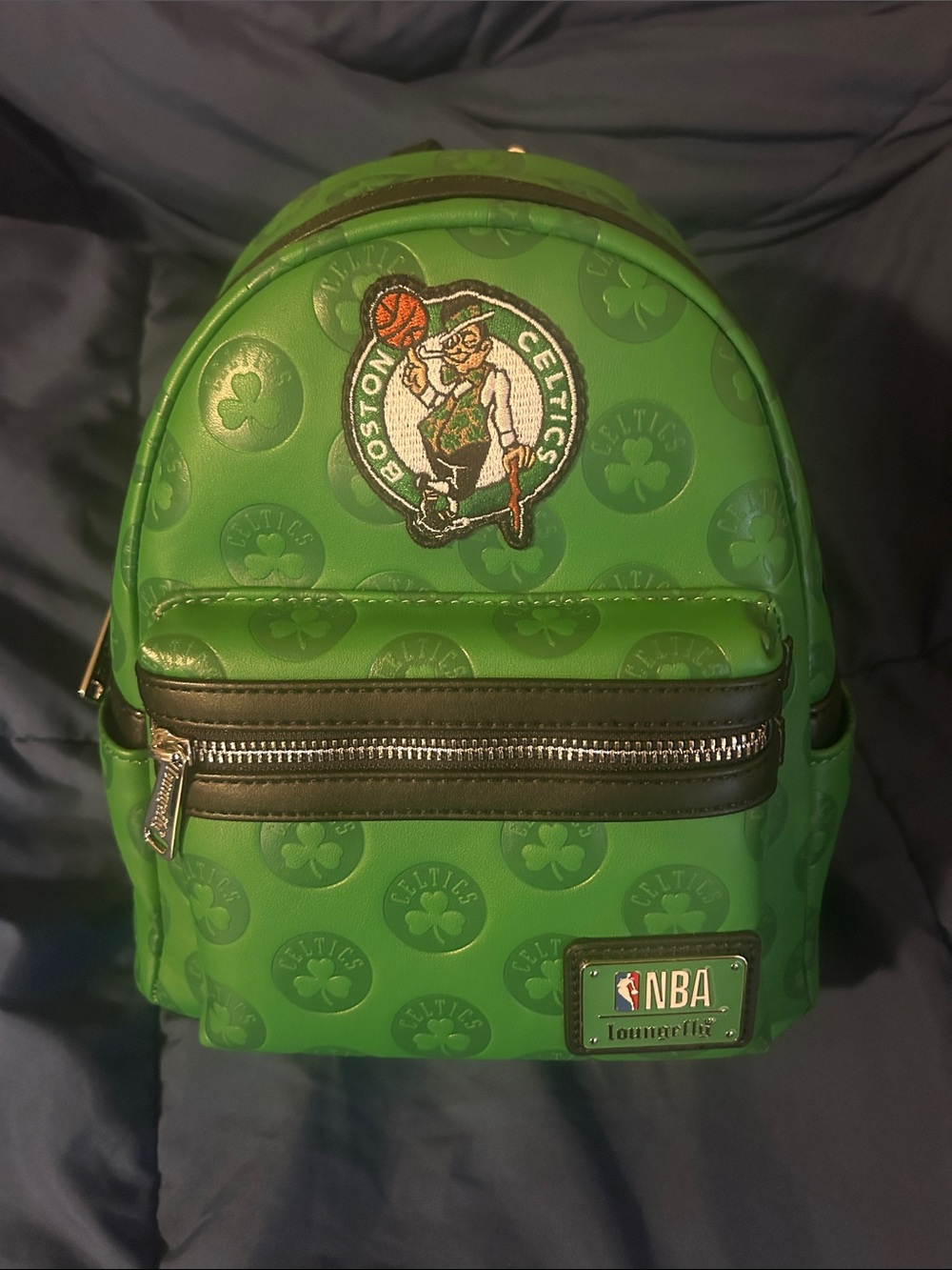 NWT Loungefly Boston Celtics Green Mini Backpack